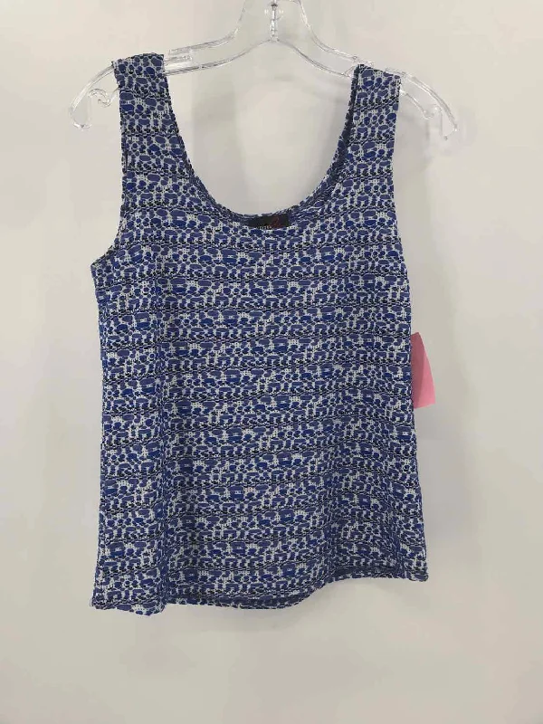 Pre-Owned Andria Lieu Blue Size Small Printed Tank Top vintage tank top