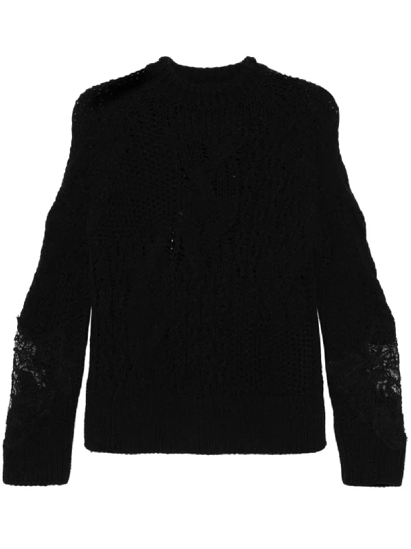 Ermanno Scervino Women's Sweaters Black Stylish Fashionable Trendy