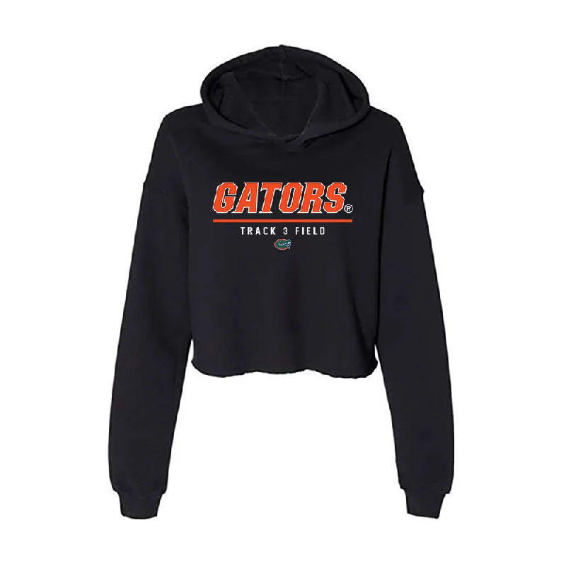 Florida - NCAA Women's Track & Field : Gracelyn Leiseth - Women's Crop Fleece Hoodie Hoodie with Raglan Sleeves Sporty Comfortable