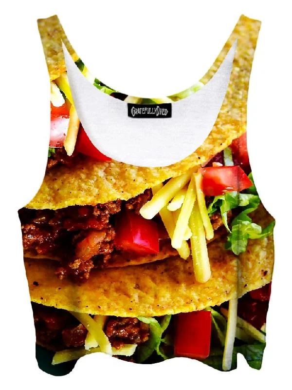 Tacos Foodie Crop Top Anti-Shrink Durable Soft
