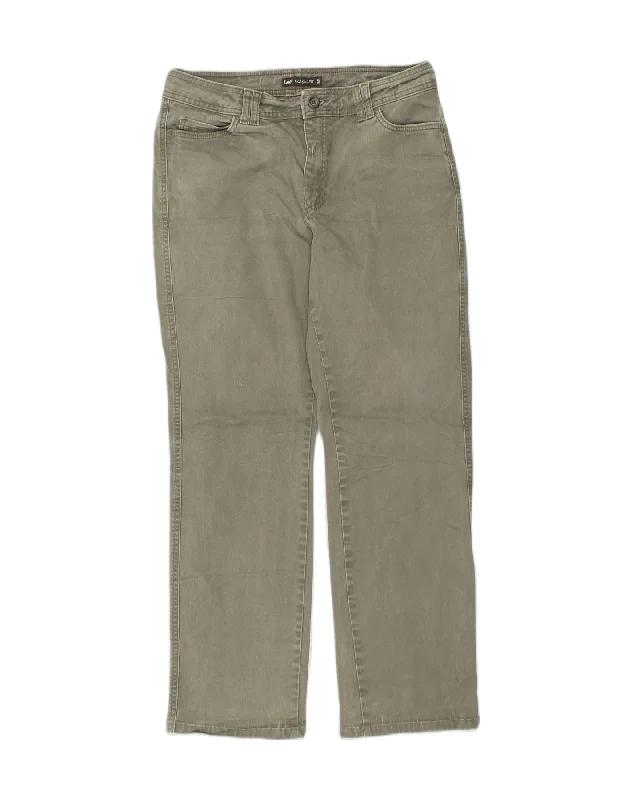LEE Womens Straight Casual Trousers UK 12 Medium Khaki Cotton Trousers Party Sparkling LEE Womens Straight Casual Trousers UK 12 Medium Khaki Cotton Trousers Party Sparkling