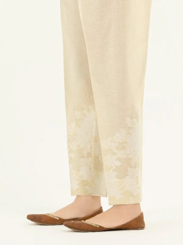 Printed Jacquard Trousers(Pret) Trousers Palazzo Wide Leg