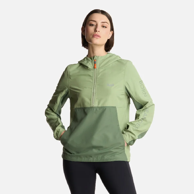 Chaqueta Mujer Nightfall WindBreaker 1/4 Zip Hoody Jacket Jade Lippi One-Shoulder Jacket Off-the-Shoulder Jacket Asymmetrical Jacket