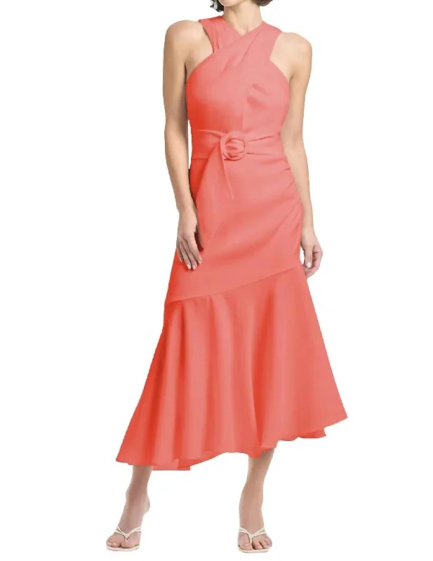 Naomi Dress In Coral