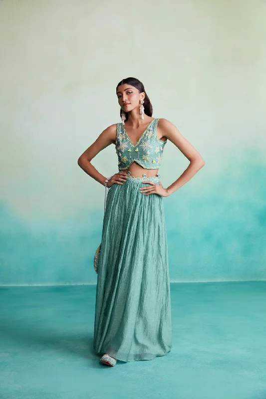 Nilaya Skirt Top Set lace skirt romantic