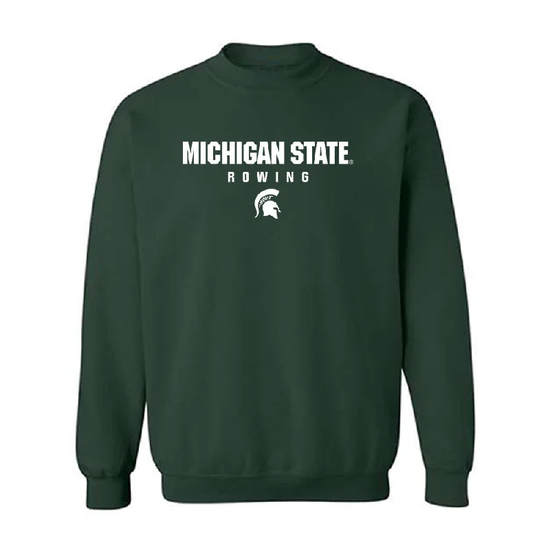 Michigan State - NCAA Women's Rowing : Mya Bretzke - Classic Shersey Crewneck Sweatshirt Hoodie with Earth Tones Natural Calm