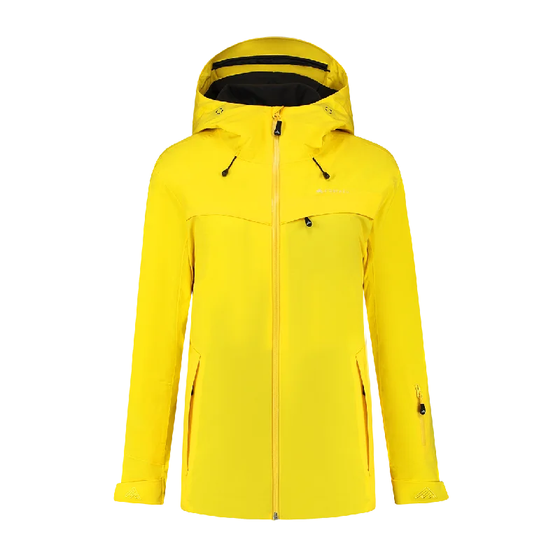 Insulated Hardshell Jacket Yellow | Women Wool Jacket Cashmere Jacket Tweed Jacket