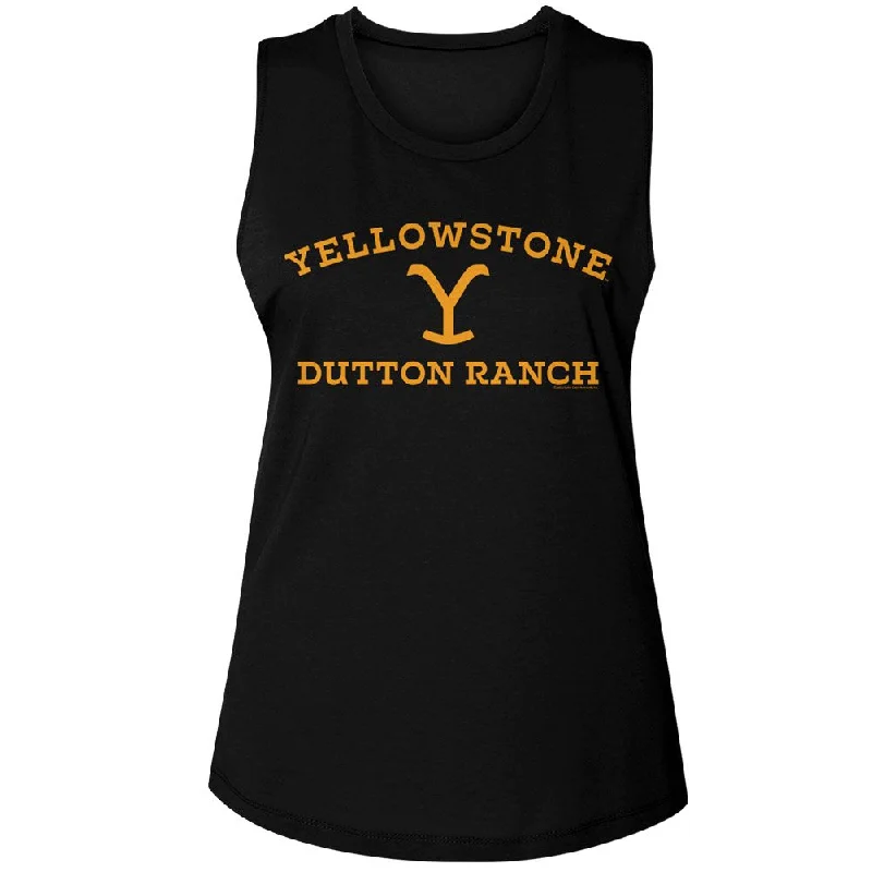 YELLOWSTONE Tank Top, Yellowstone Light Logo sexy tank top