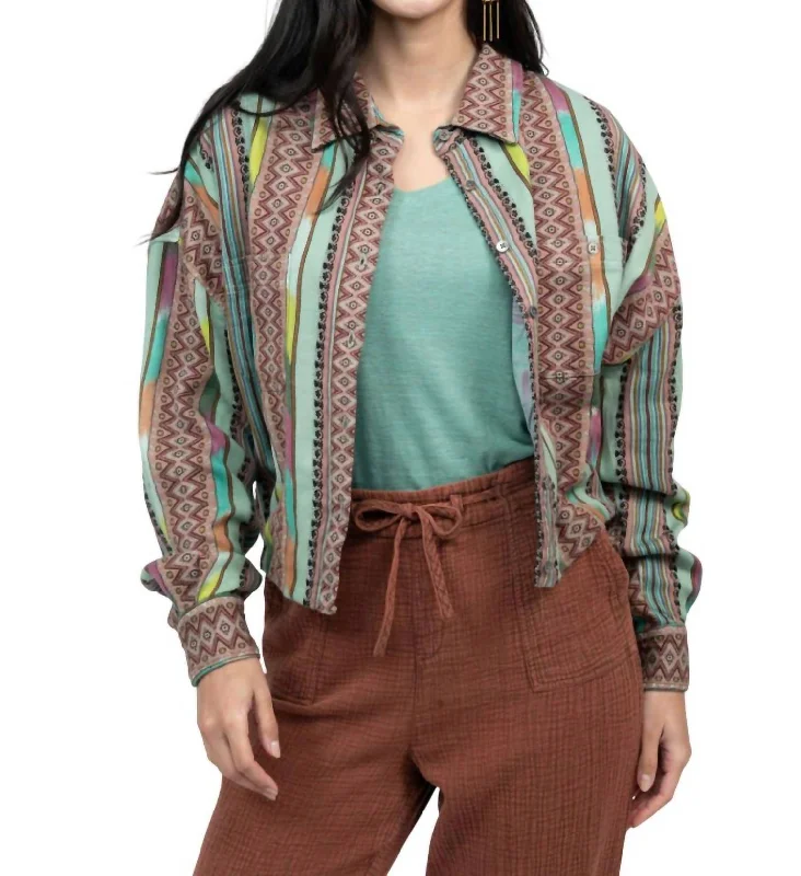 Scrape Multi Colored Jacket In Sea Glass Herringbone Jacket Houndstooth Jacket Plaid Jacket