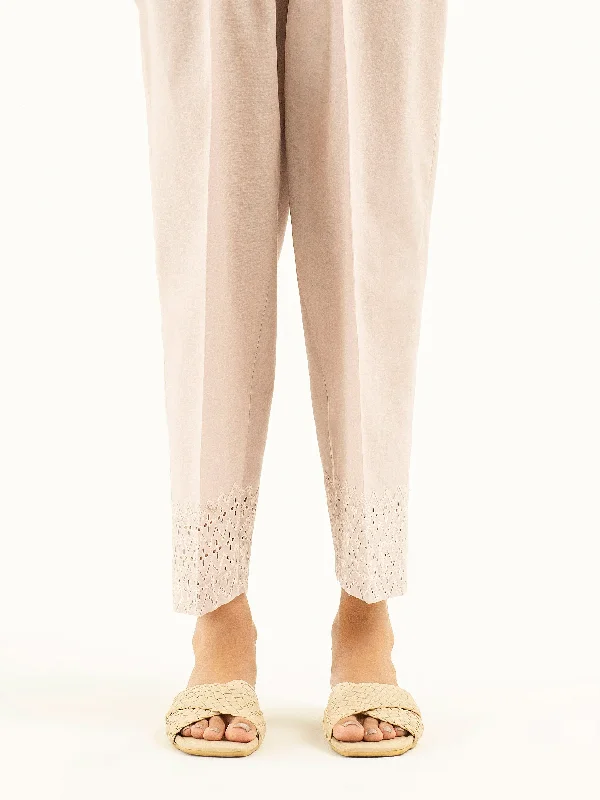 Embroidered Cambric Trousers Trousers cozy soft