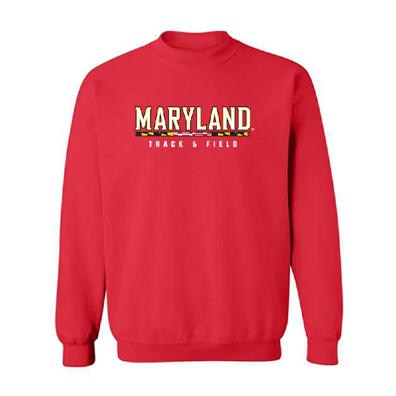 Maryland - NCAA Women's Track & Field : Victoria Teasley - Classic Shersey Crewneck Sweatshirt Hoodie with Emblem Brand Identity