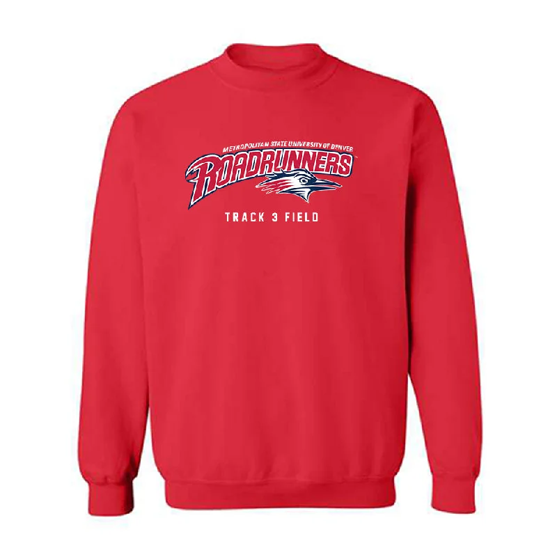 MSU Denver - NCAA Women's Track & Field : Maranda Rodgers - Crewneck Sweatshirt Hoodie with Side Slits Relaxed Casual