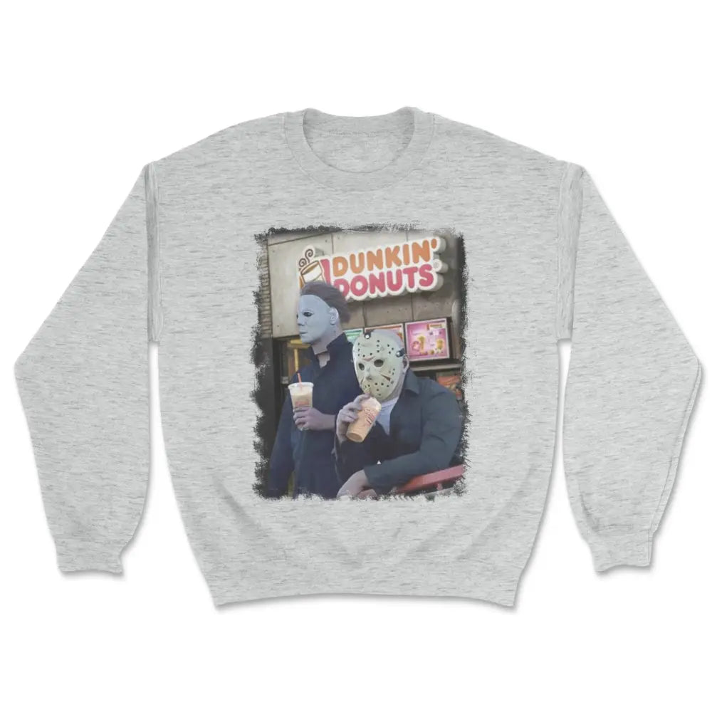 Jason & michael dunkin donuts sweatshirt Hoodie with Rolled Sleeves Casual Relaxed