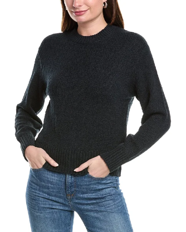 Vince Boucle Sweater Front Pockets Side Pockets Patch Pockets