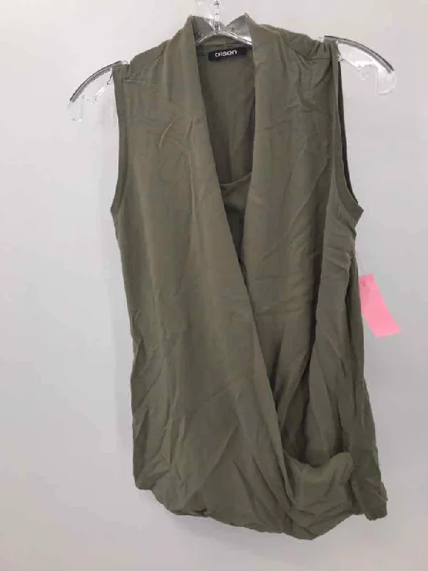 Pre-Owned Olsen Green Size XS Tank Top turquoise tank top