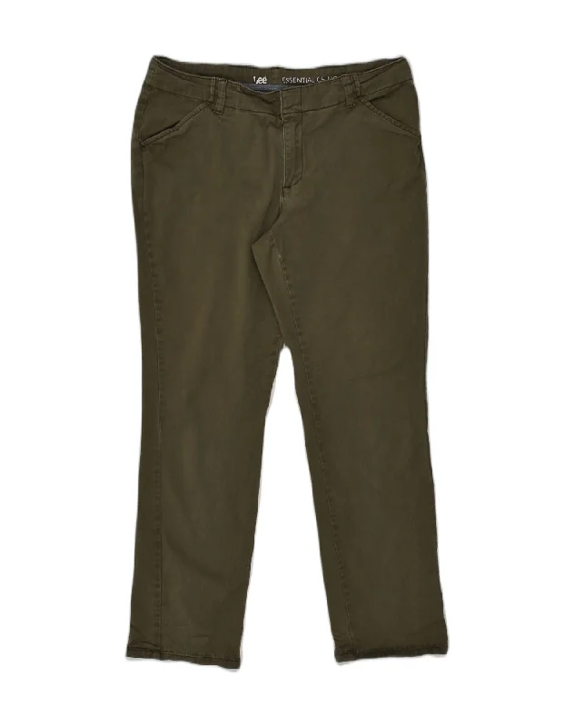 LEE Womens Slim Chino Trousers US 10 Large W32 L28 Khaki Cotton Trousers Striped Patterned LEE Womens Slim Chino Trousers US 10 Large W32 L28 Khaki Cotton Trousers Striped Patterned