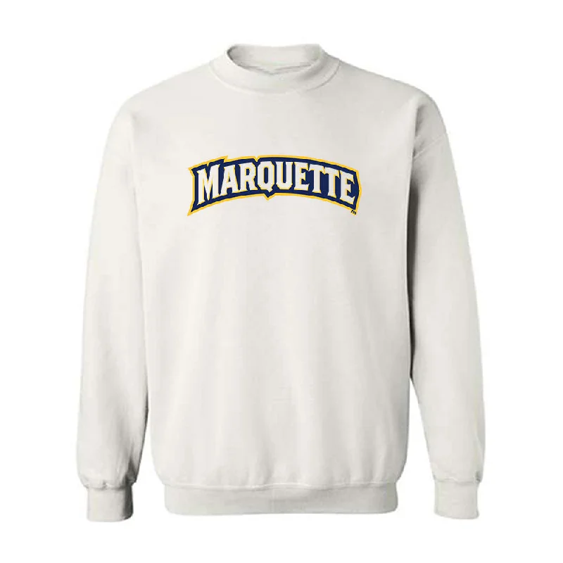 Marquette - NCAA Women's Track & Field : Kaitlyn Huebner - Generic Shersey Crewneck Sweatshirt Hoodie with Thumb Holes Functional Cozy