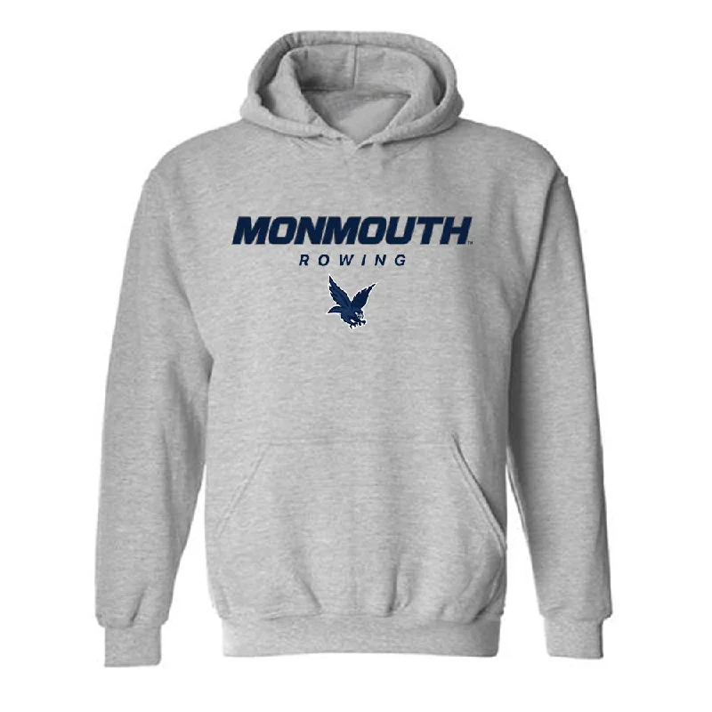 Monmouth - NCAA Women's Rowing : Nadia Nole - Hooded Sweatshirt Classic Shersey Hoodie with Rhinestones Sparkly Elegant