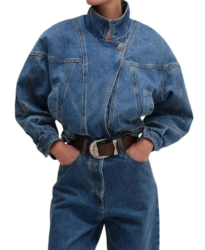 Caprice Jacket In Lightwash Blue Chenille Jacket Brocade Jacket Lace Jacket