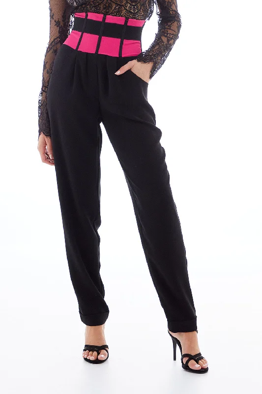 PROTOTYPE TROUSERS Trousers Solid Black