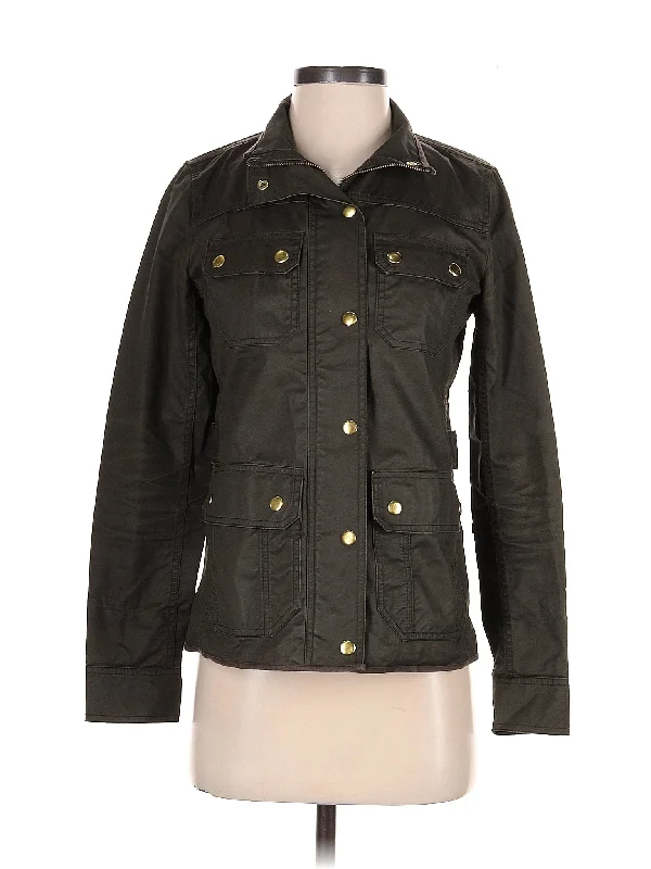 Jacket Stand-Up Collar Roll-Neck Collar Turtle Neck