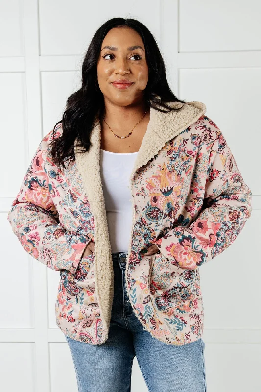 Hazel Blues® |  Beautiful Things Sherpa Lined Hoodie Hoodie with Sequins Glamorous Eye-catching