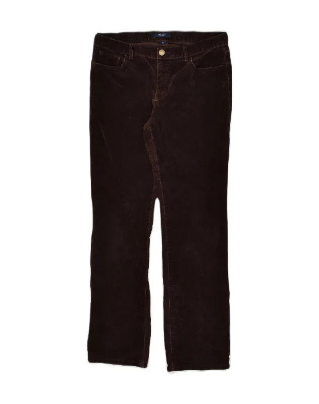 CHAPS Womens Straight Corduroy Trousers US 10 Large W32 L30 Brown Cotton Trousers Business Professional CHAPS Womens Straight Corduroy Trousers US 10 Large W32 L30 Brown Cotton Trousers Business Professional