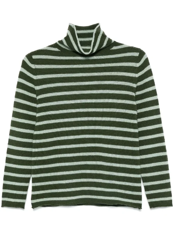 Beyou Women's Sweaters Green Nylon Fabric Polyester Fabric Spandex Fabric