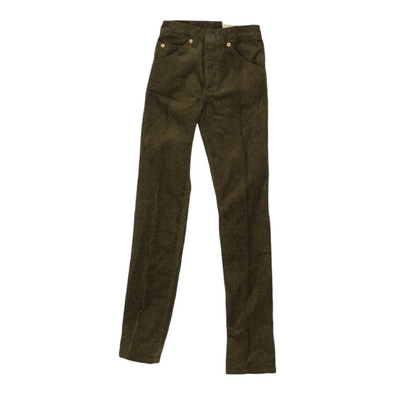 Levi's Womens Green Corduroy Straight Jeans | Vintage Designer Trousers VTG Trousers Silk Elegant Levi's Womens Green Corduroy Straight Jeans | Vintage Designer Trousers VTG Trousers Silk Elegant