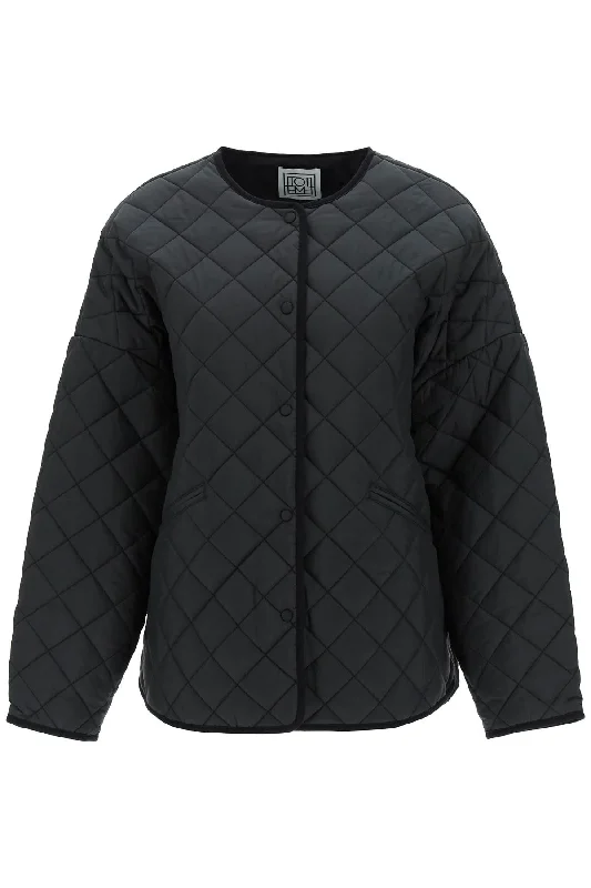 Toteme Women's Quilted Boxy Jacket Print Jacket Jacquard Jacket Patchwork Jacket