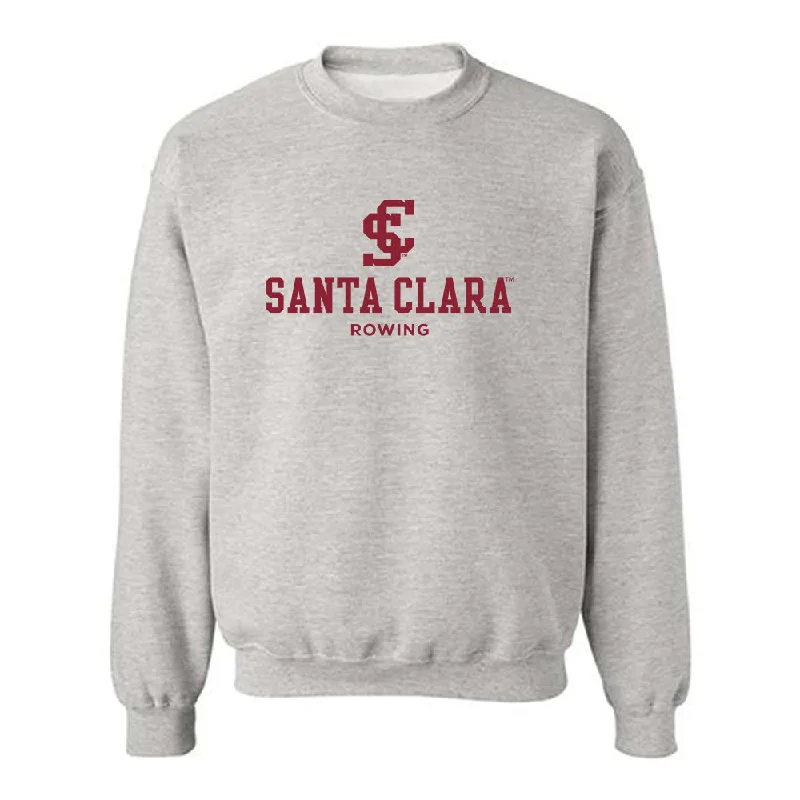 SCU - NCAA Women's Rowing : Eliana Schaer - Crewneck Sweatshirt Classic Fashion Shersey Hoodie with Batwing Sleeves Loose Dramatic