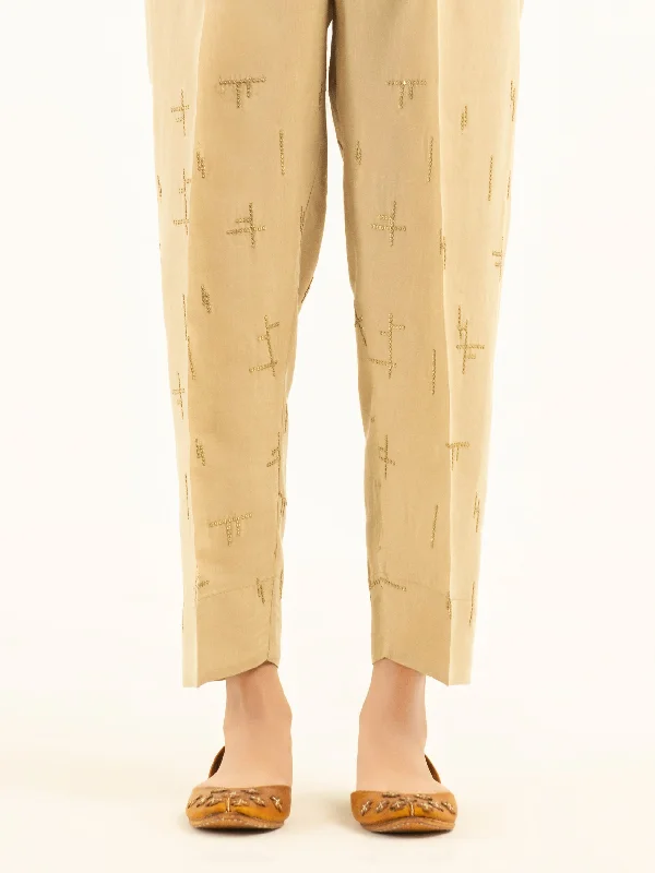 Embellished Silk Trousers Trousers practical easy-care