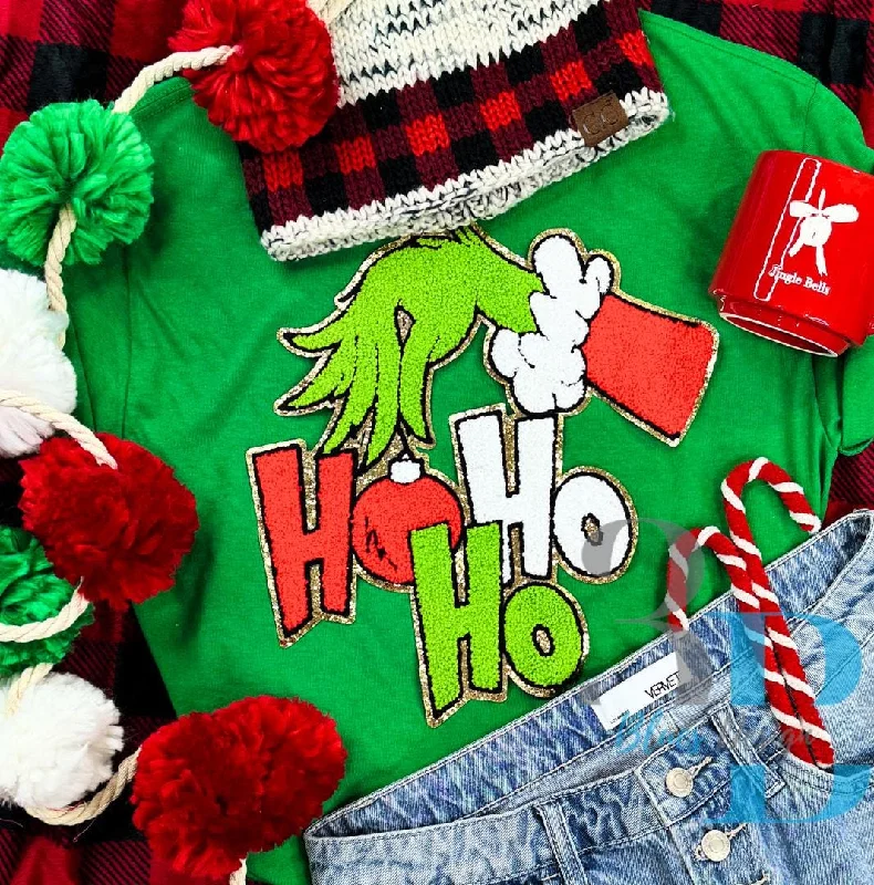 3Blues Designs | GRINCHY Ho Ho Ho SWEATSHIRT | 4 Colors Hoodie with High-Low Hem Asymmetrical Trendy 3Blues Designs | GRINCHY Ho Ho Ho SWEATSHIRT | 4 Colors Hoodie with High-Low Hem Asymmetrical Trendy