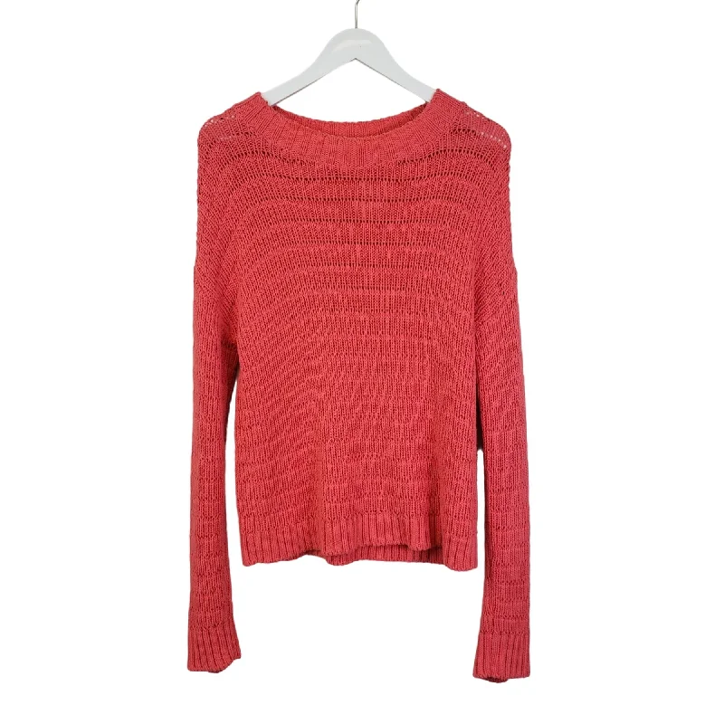 Treasure & Bond Open Knit Crewneck Sweater Size Small Sequined Glittery Shiny