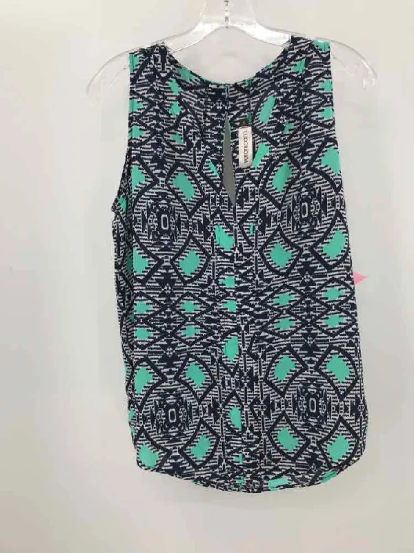 Pre-Owned Veronica M Navy Size Small Tank Top fitness tank top