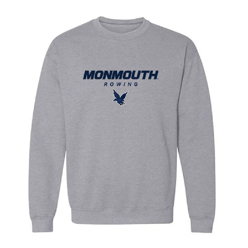 Monmouth - NCAA Women's Rowing : Nadia Nole - Crewneck Sweatshirt Classic Shersey Hoodie with Mesh Breathable Sporty