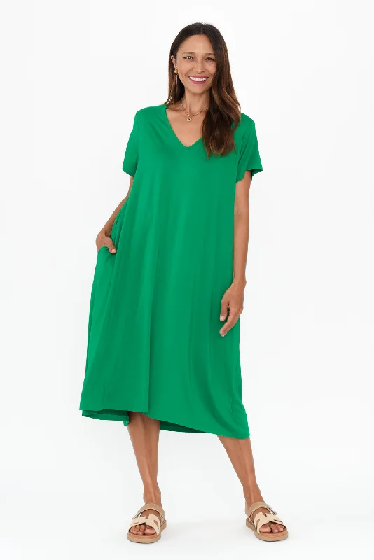 Tiffany Green Bamboo Tee Dress