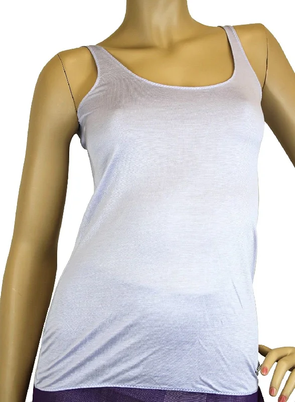 Gucci Women's Lilac Rayon Logo Tank Top athletic tank top