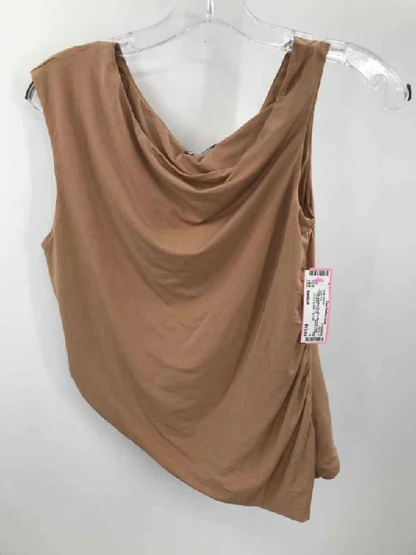 Pre-Owned Pretty Garden Tan Size Medium Tank Top fashionable tank top