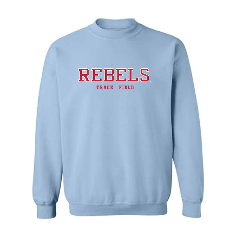 Ole Miss - NCAA Women's Track & Field : Akaomachukwu Odeluga - Crewneck Sweatshirt Hoodie with Ribbed Neckline Snug Warm