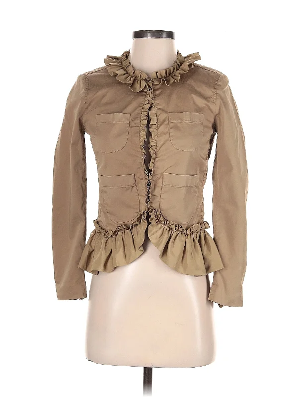 Jacket Notch Collar Peter Pan Collar Cowl Neck