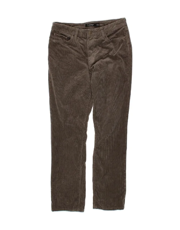 RALPH LAUREN Womens Straight Corduroy Trousers US 14 XL W30 L32 Grey Trousers Seasonal Trendy RALPH LAUREN Womens Straight Corduroy Trousers US 14 XL W30 L32 Grey Trousers Seasonal Trendy