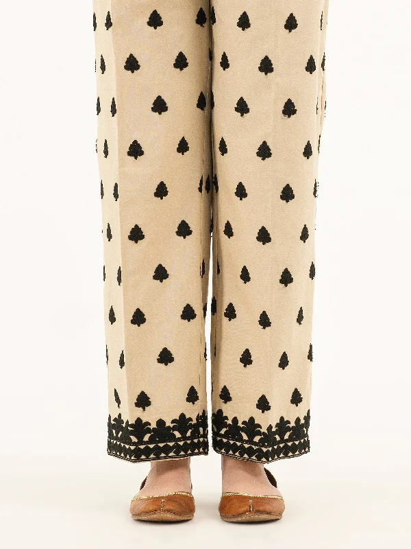 Embroidered Winter Cotton Trousers Trousers Evening Elegant