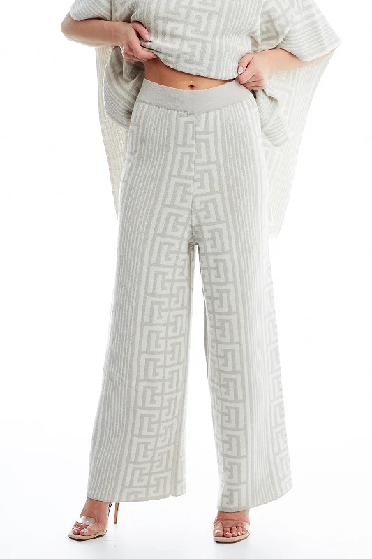 WOOL MEANDER TROUSERS Trousers Harem Relaxed Fit