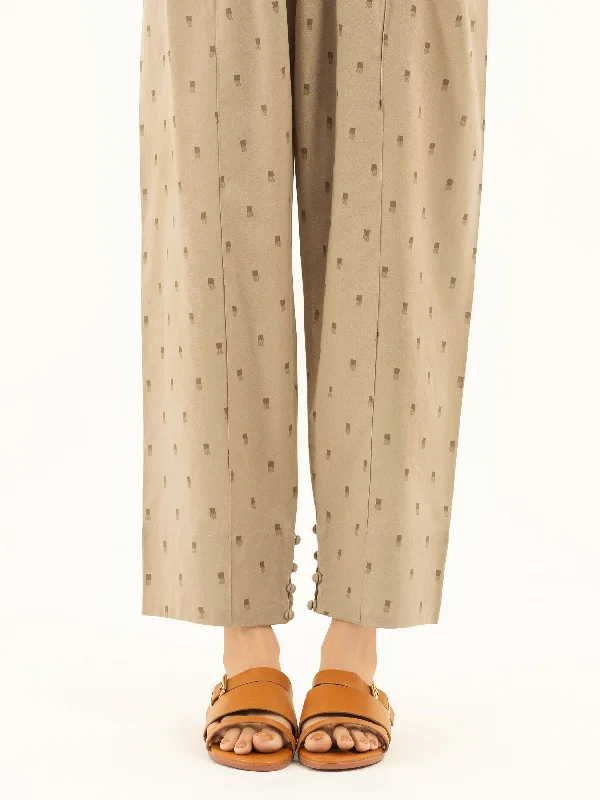 Printed Cambric Trousers(Pret) Trousers Corduroy Warm