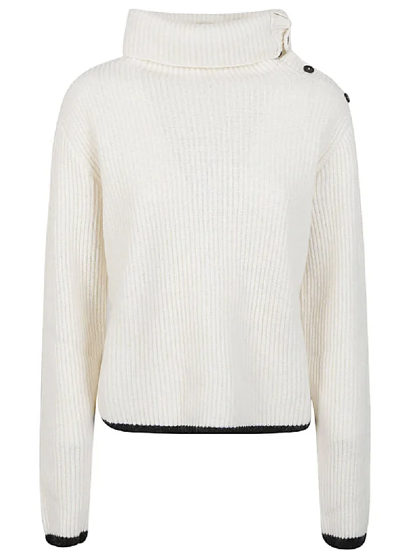 Liviana Conti Women's Sweaters White Cashmere Blend Cotton Blend Poly Blend