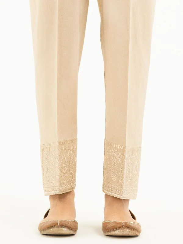 Embroidered Cambric Trousers(Pret) Skinny Trousers Denim Stretchy