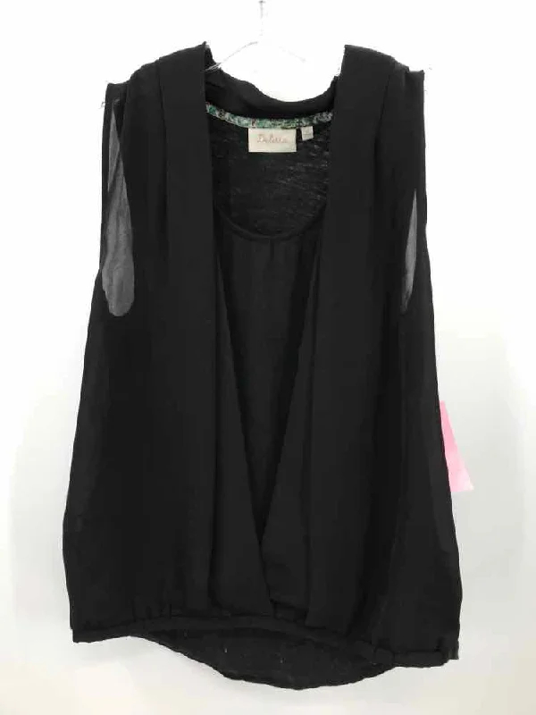 Pre-Owned Deletta Black Size XS Tank Top tie dye tank