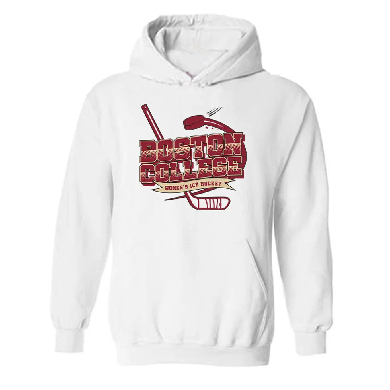 Boston College - NCAA Women's Ice Hockey : Molly Jordan - Hooded Sweatshirt Sports Shersey Hoodie with Full-Zip Functional Layering Boston College - NCAA Women's Ice Hockey : Molly Jordan - Hooded Sweatshirt Sports Shersey Hoodie with Full-Zip Functional Layering