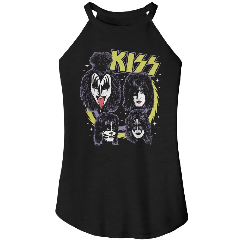 KISS Rocker Tank, Spike Circles activewear tank top